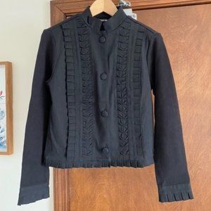 Michael Simon Large Black Sweater Jacket